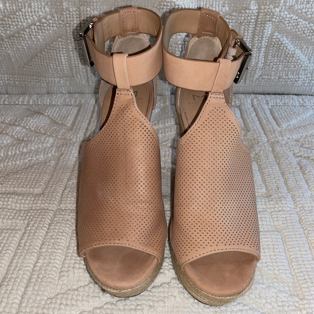 Marc Fisher Allison Perforated Espadrille Wedge